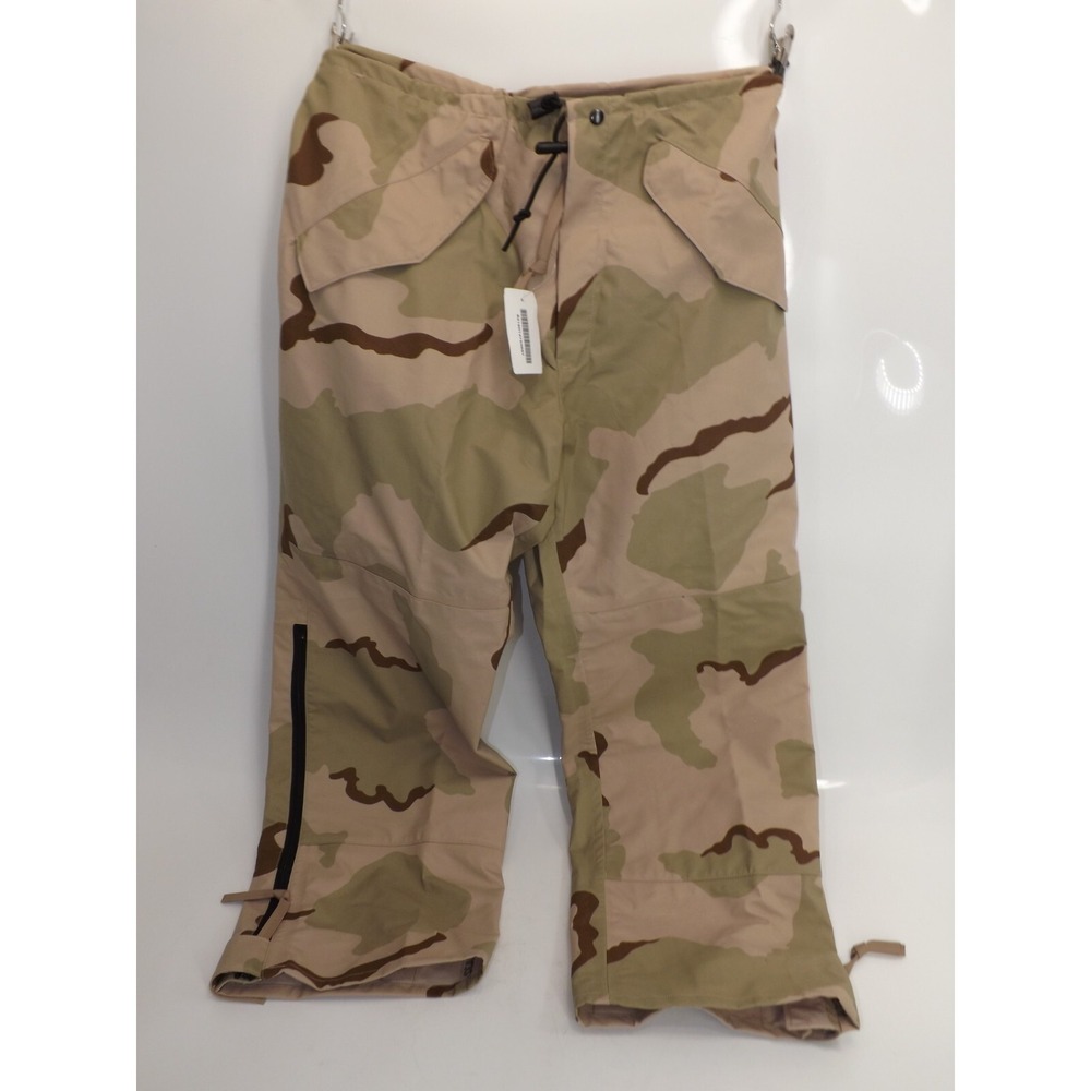 US Military GORTEX Extended Cold Weather Rain Pants Desert Camo:  MED-REG  *NEW*